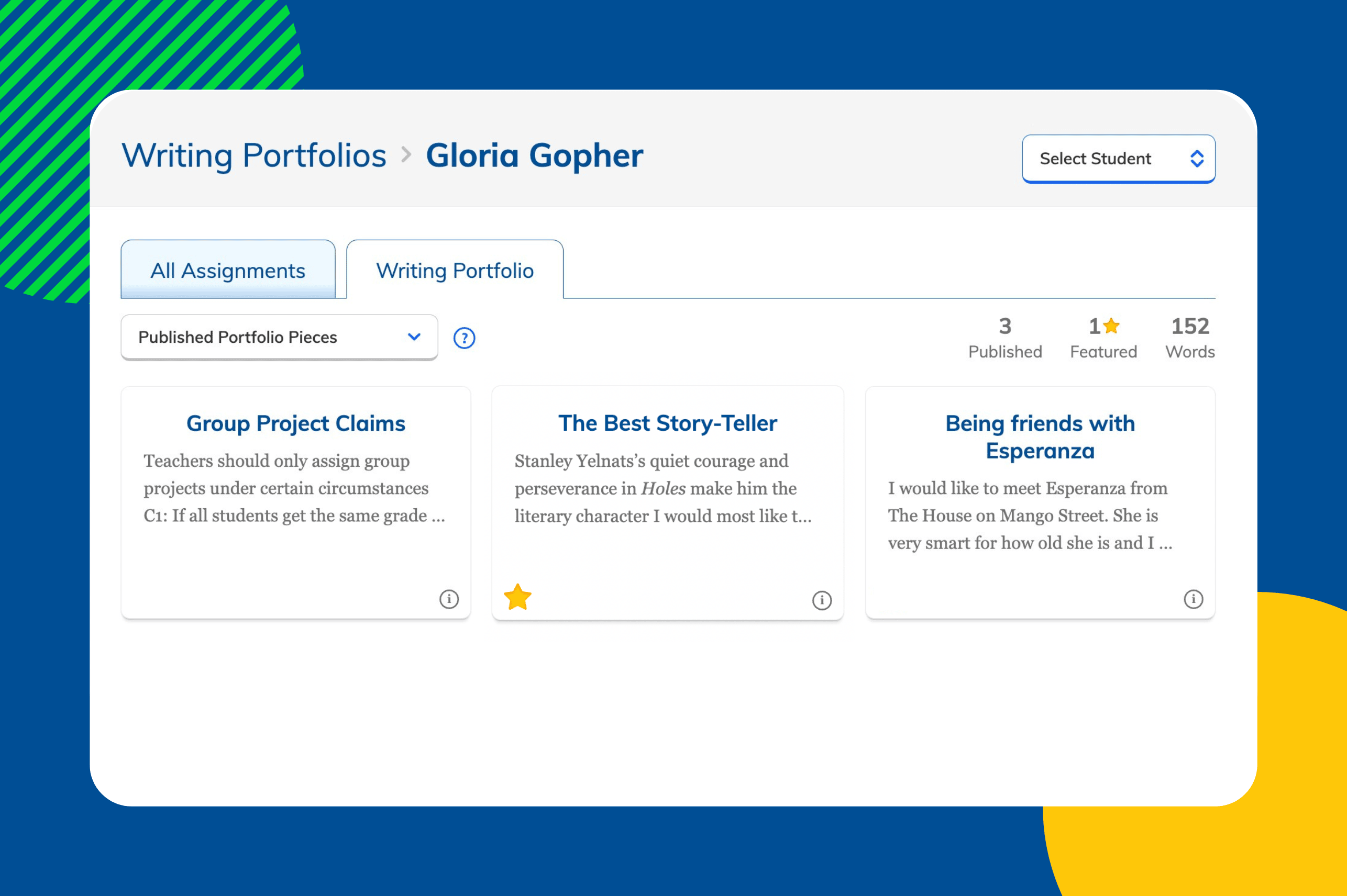 New in NoRedInk: Writing Portfolios
